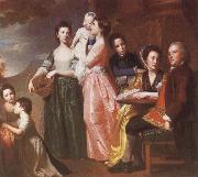 George Romney THe Leigh Family Spain oil painting artist